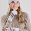 Alba Lambswool Fingerless Gloves - Misty