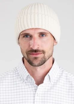 Aldo Cashmere Beanie - White Undyed