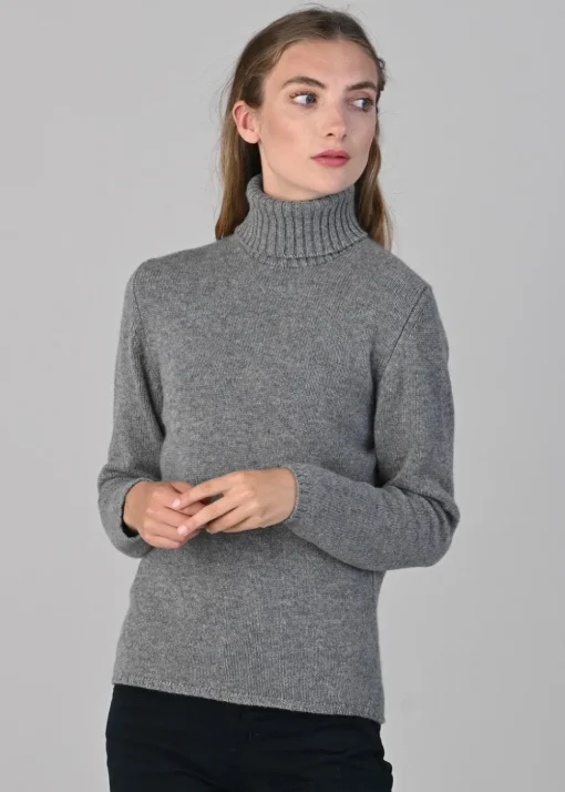 Amelia Cashmere Roll Collar - Flannel