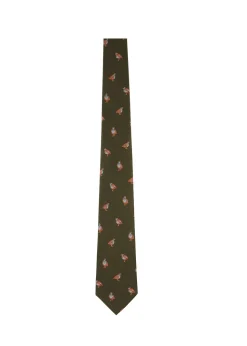 Ashford Silk Tie - Forest French Partridge