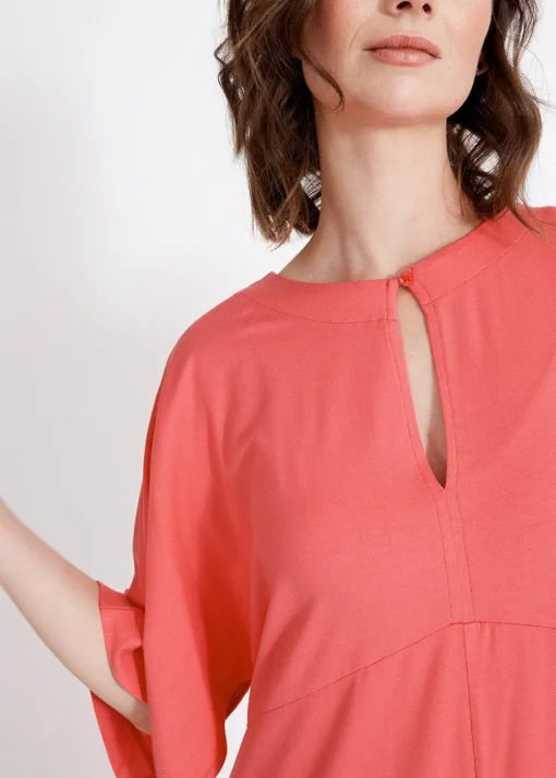 Asta Midi Dress - Coral Pink
