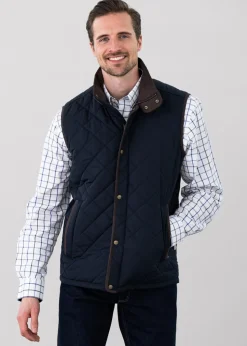 Barrowden Quilt Gilet - Midnight