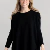 Beatrice Crew Cape - Black
