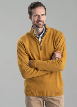 Blair 1/4 Zip Jumper - Mustard
