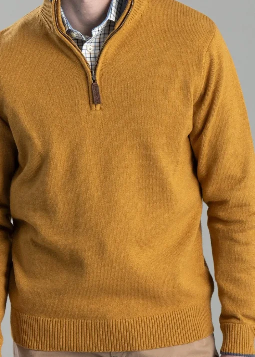 Blair 1/4 Zip Jumper - Mustard
