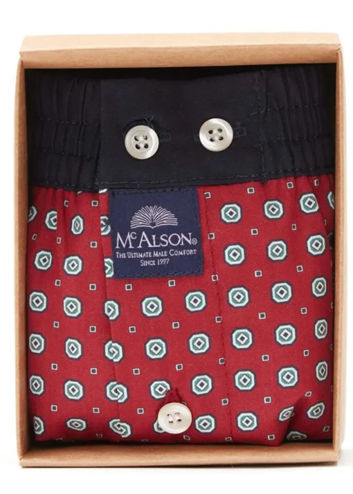 Boxer Shorts - Diamonds Red