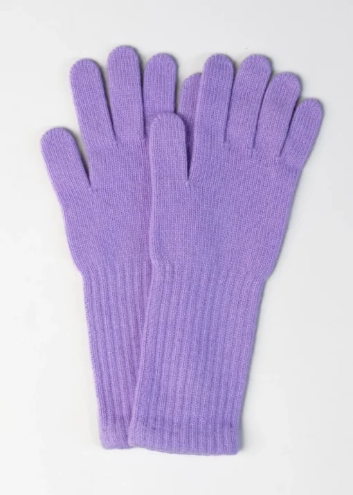 Briar Cashmere Long Gloves - Iris