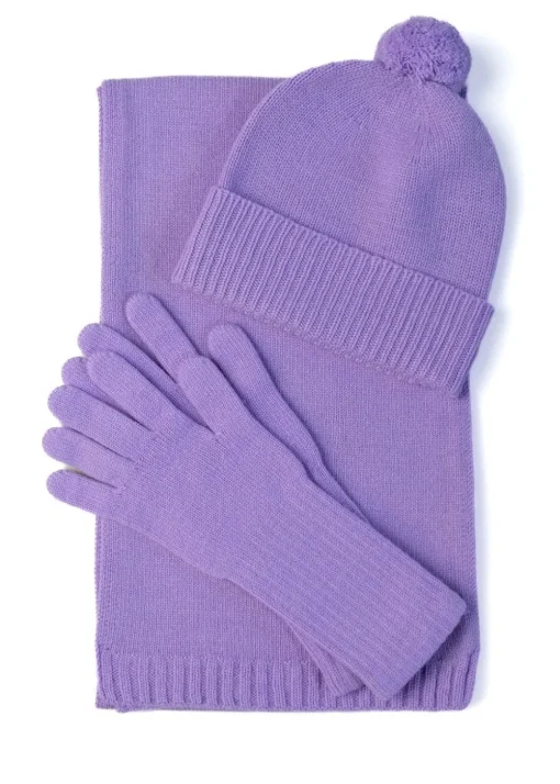 Briar Cashmere Long Gloves - Iris