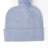 Briar Cashmere Pom Pom Beanie - Coast