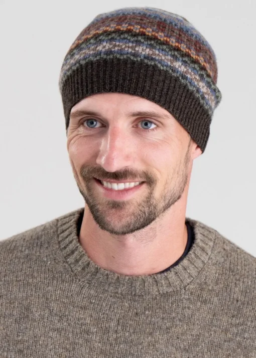 Brodie Lambswool Beanie - Coffee