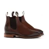 Burnished Comfort Craftsman Boots - Bordeaux