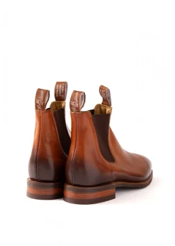 Burnished Comfort Craftsman Boots - Cognac