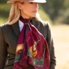Caledonia Classic Silk Scarf - Holly Berry