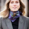 Caledonia Medium Silk Scarf - Soft Amethyst