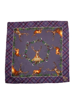 Caledonia Medium Silk Scarf - Soft Amethyst