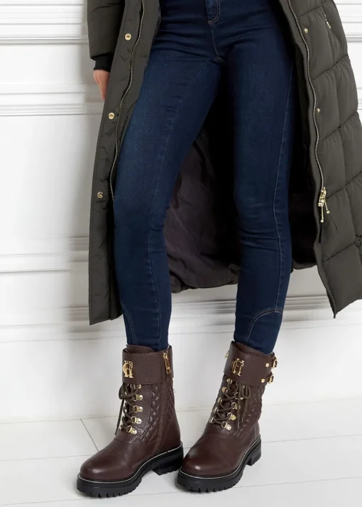 Camden Biker Boots - Chocolate