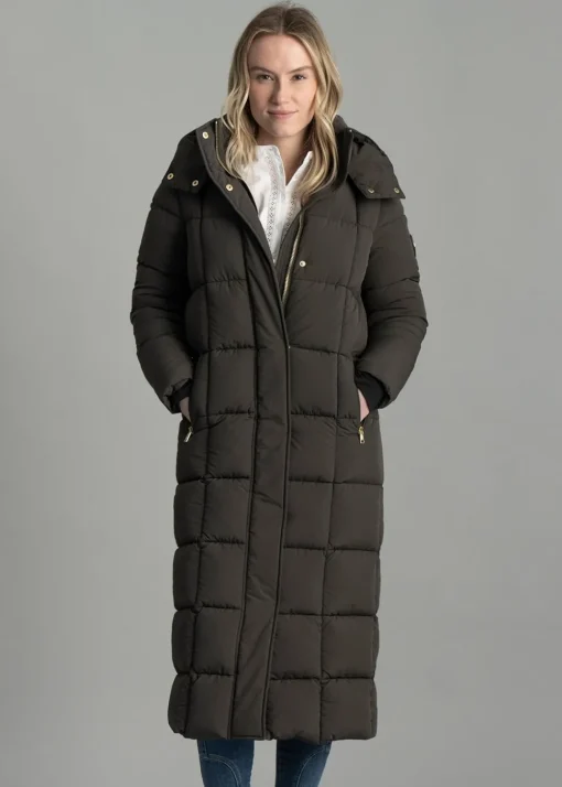 Carrington Longline Coat - Dark Olive