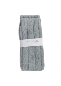 Cashmere Cable Bedsocks - Haar