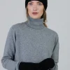 Cashmere Cable Gloves - Black
