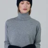 Cashmere Cable Gloves - Navy