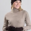 Cashmere Cable Gloves - Ebony