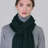 Cashmere Cable Scarf - Bottle