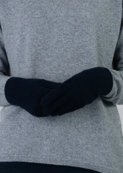 Cashmere Gloves - Navy
