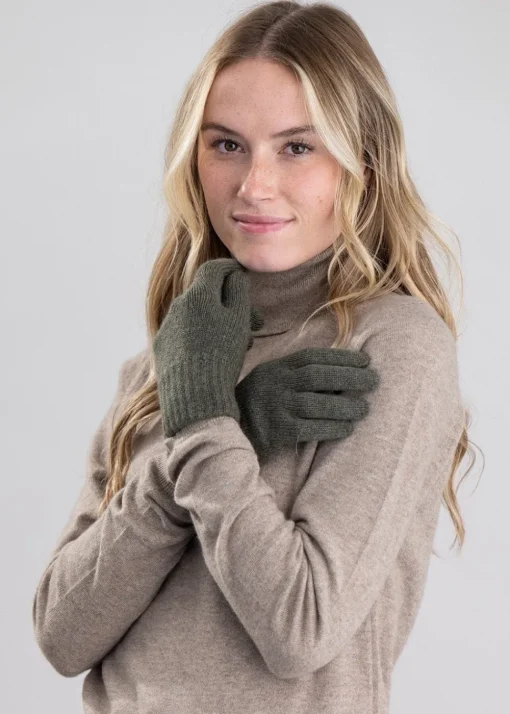 Cashmere Gloves - Loden Mix