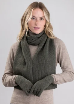 Cashmere Gloves - Loden Mix