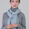 Cashmere Ribbed Scarf - Haar