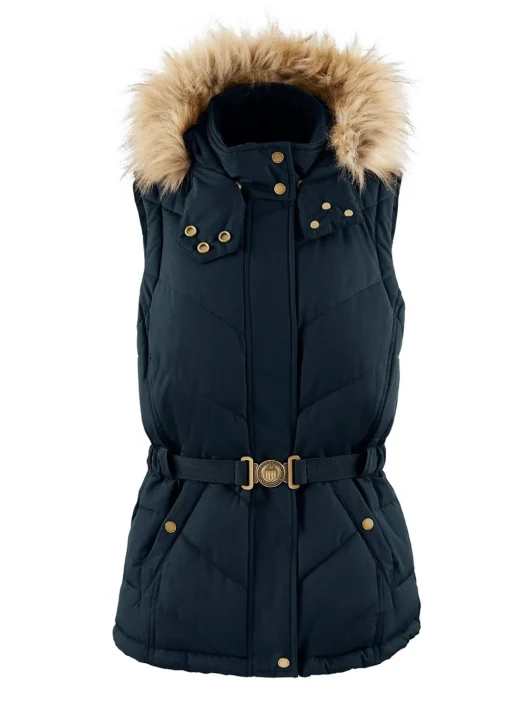 Charlotte Padded Gilet - Navy Blue