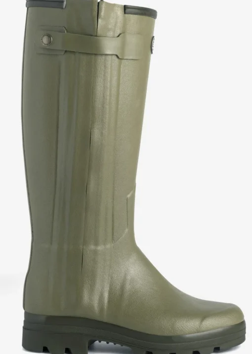 Chasseur Cuir Ladies Wellingtons - Vert Vierzon