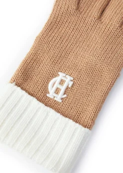 Chelsea Logo Knitted Gloves - Camel Cream