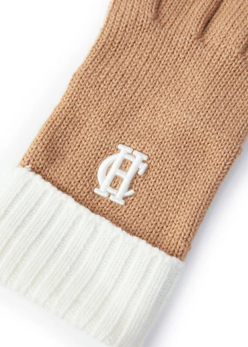 Chelsea Logo Knitted Gloves - Camel Cream