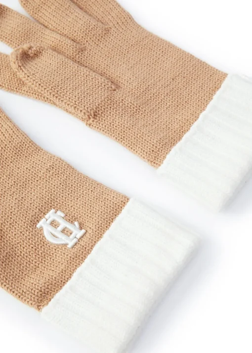 Chelsea Logo Knitted Gloves - Camel Cream