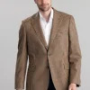 Chillingham Tweed Jacket - Oatmeal, Brown and Olive Gunclub Check with Burgundy