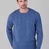 Chirnside 4 Ply Cashmere Crew - Lapis