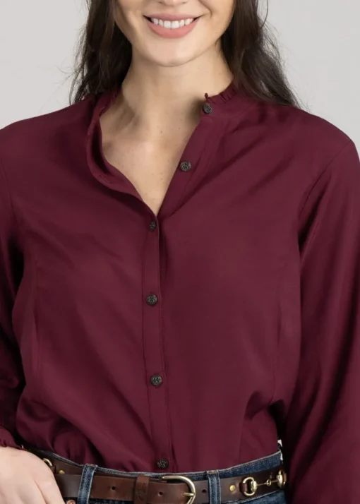 Clarion Blouse - Tawny Port