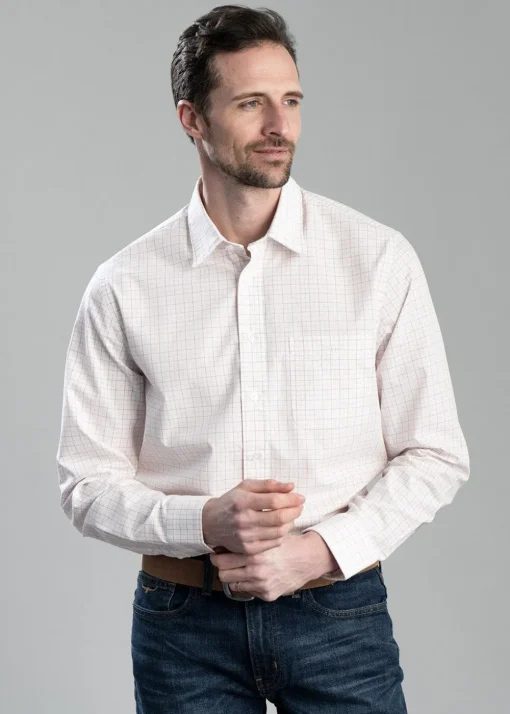 Classic Shirt - White and Red