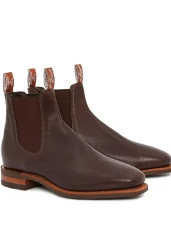 Comfort Kangaroo Craftsman Boots - Chocolate/Natural