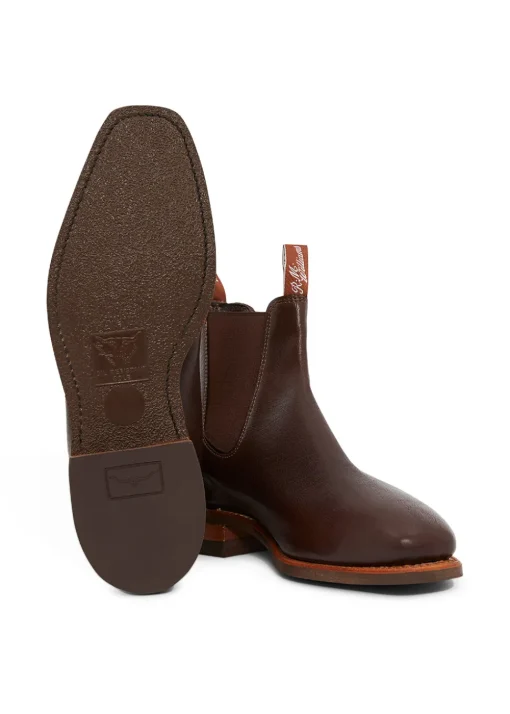 Comfort Kangaroo Craftsman Boots - Chocolate/Natural