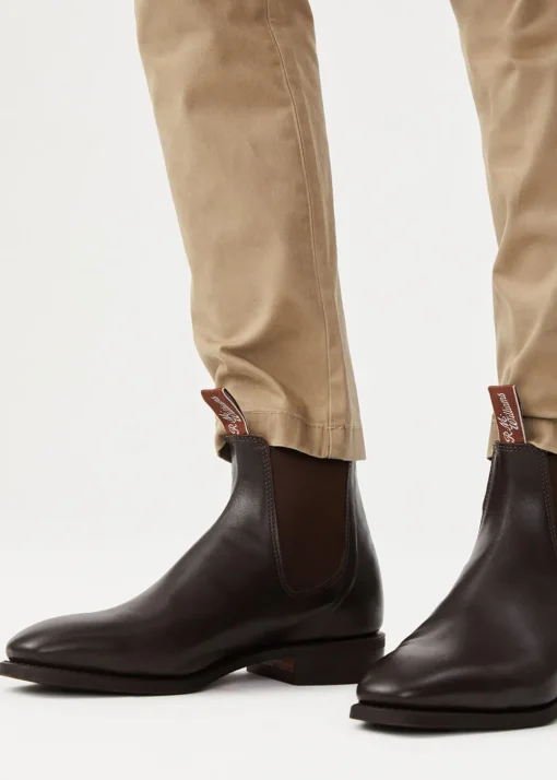 Comfort Kangaroo Craftsman Boots - Chestnut