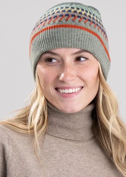 Cora Lambswool Beanie - Matcha