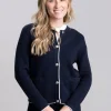 Cotton Knit Jacket - Evening Blue