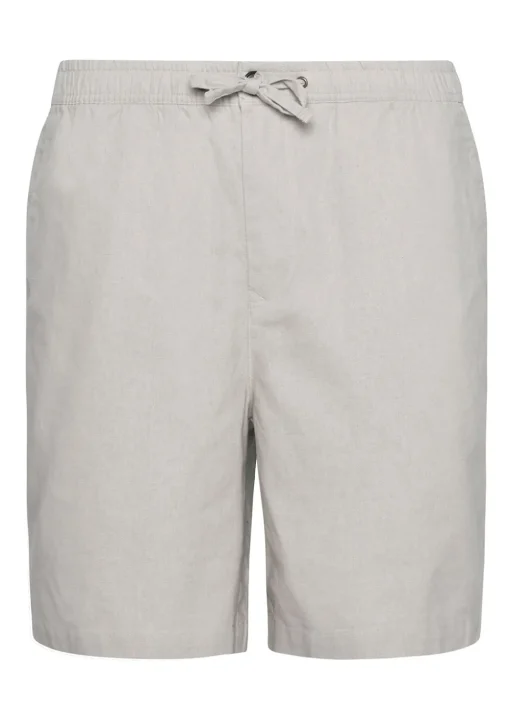 Cotton Linen Relaxed Shorts - Mist