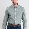 Cotton Linen Shirt - Pine Green