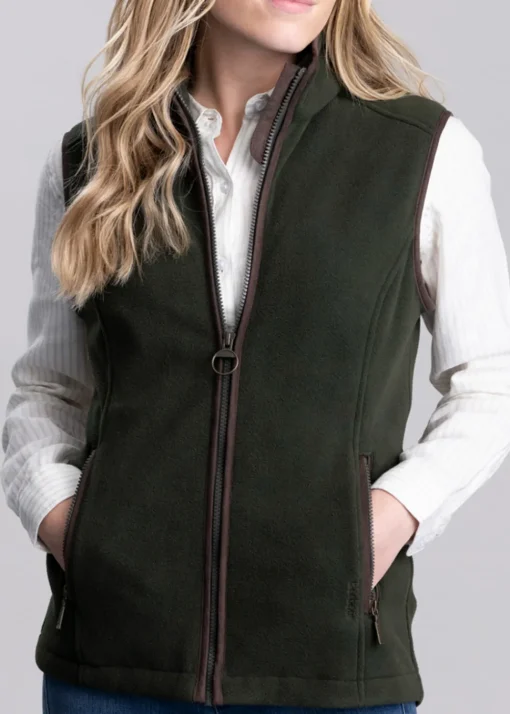 Country Colton Fleece Gilet - Sage
