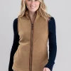 Country Fleece Gilet - Coffee