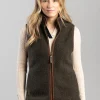 Country Fleece Gilet - Khaki Borg