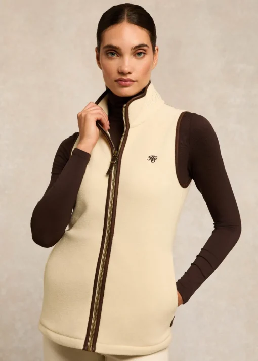 Country Fleece Gilet - Cream